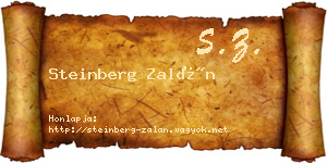 Steinberg Zalán névjegykártya